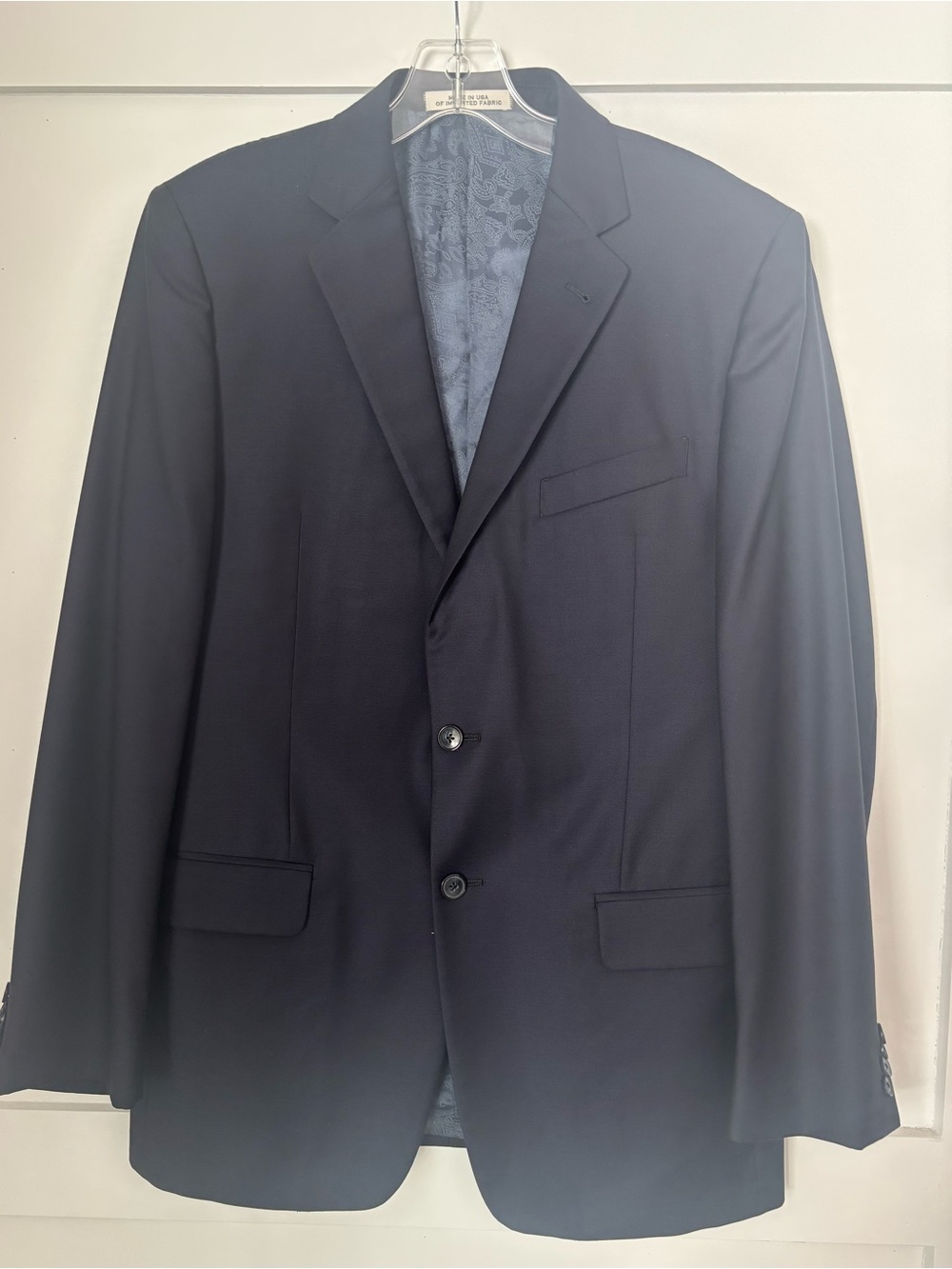Modern Navy Two-Button Men's Suit 40L/34R in great shape